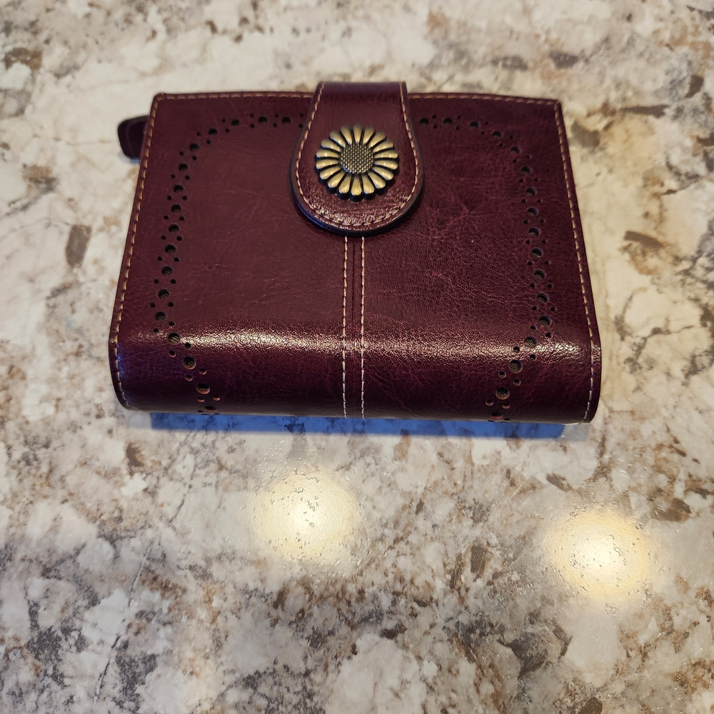 Elegant Purple Leather Wallet